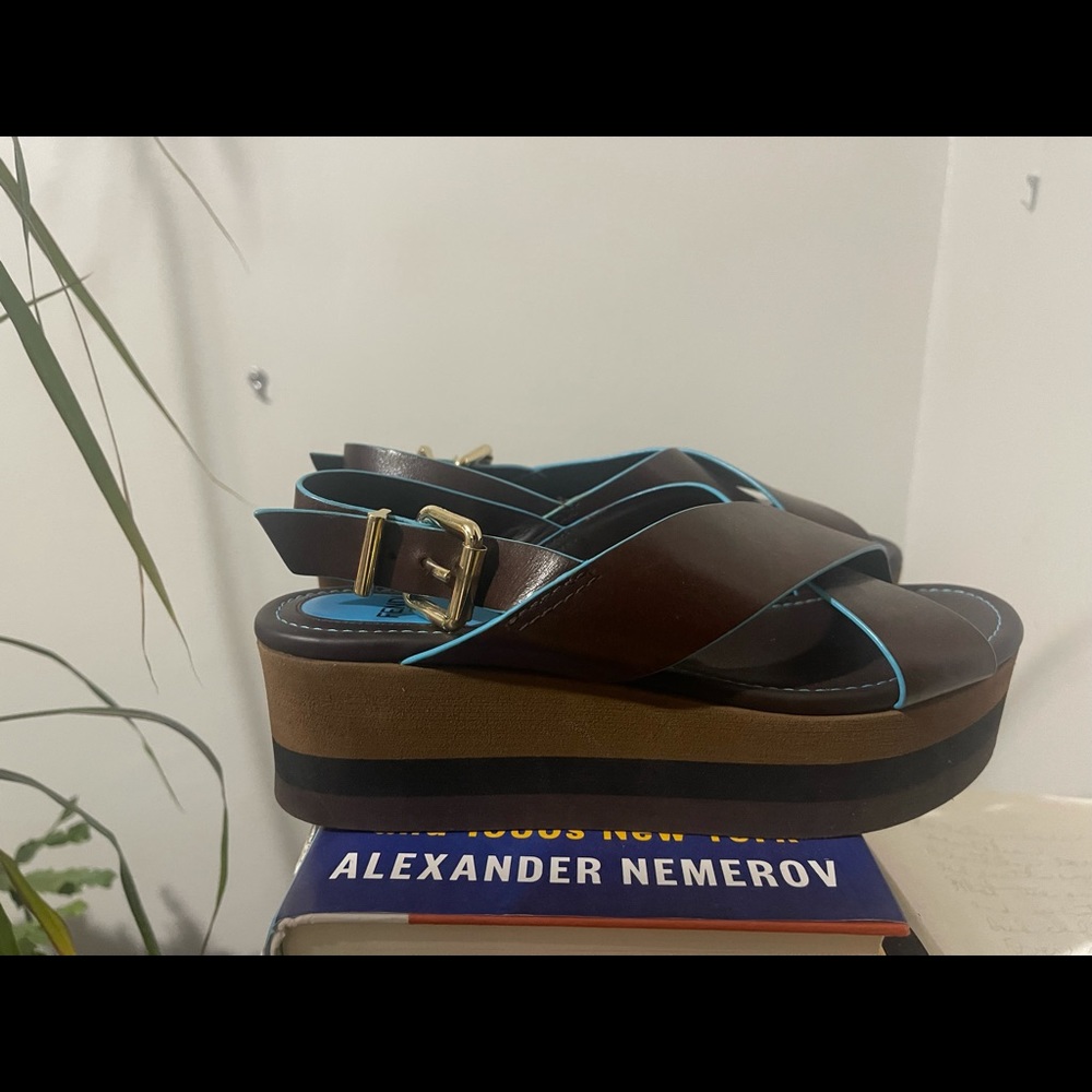 Fendi Sandals Wedges  Size 36 1/5 (US 7) New (No box) Offers welcome